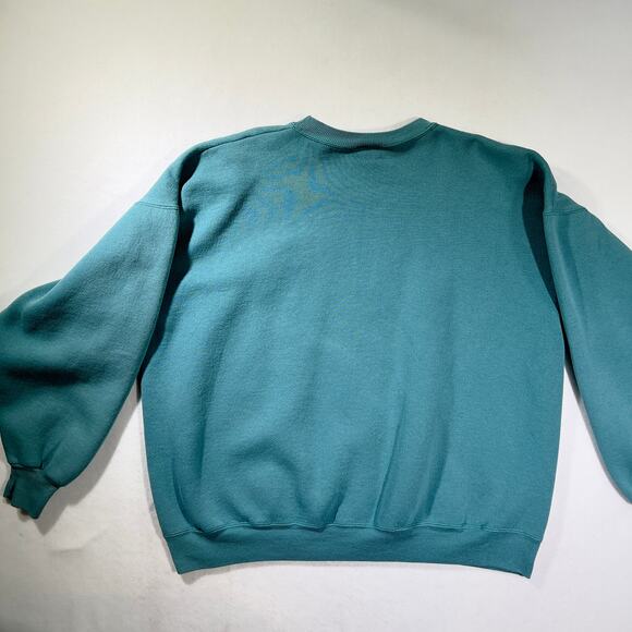 Hanes Heavyweight Sweatshirt Unisex XL Memory Walk Logo On Front Green Fleece - Picture 4 of 9